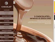 Tablet Screenshot of ciocolat.coffee-center.es